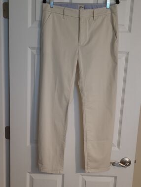 J.Crew Light Cream  Slim Boyfriend Chino Pants Size 29 (8)